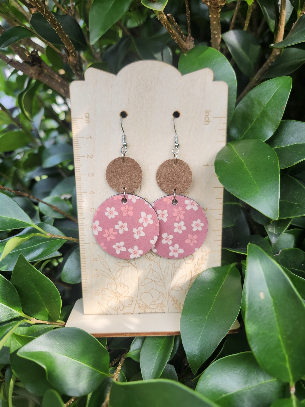 Handmade Boho Floral Drop Earrings